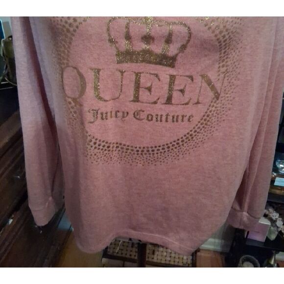 Juicy Couture Gold and Pink Long Sleeve Sleepwear Loungewear Top Size Large - Picture 3 of 7